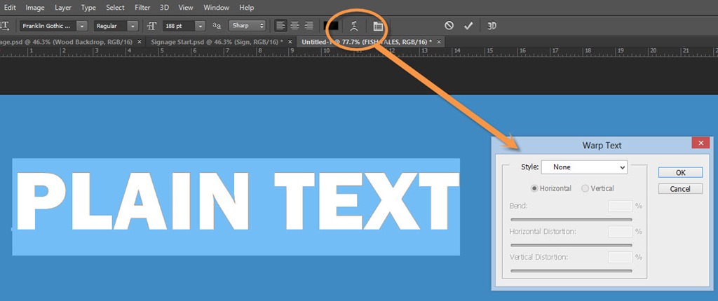 Warping Text In Photoshop Hoffman Art Design