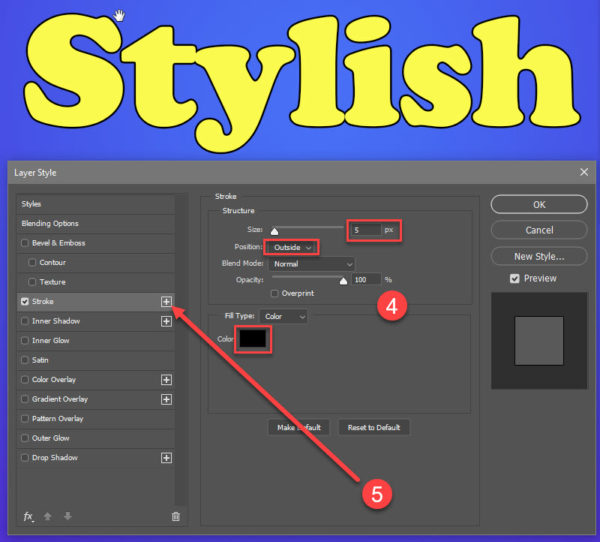 how to add a second stroke in photoshop